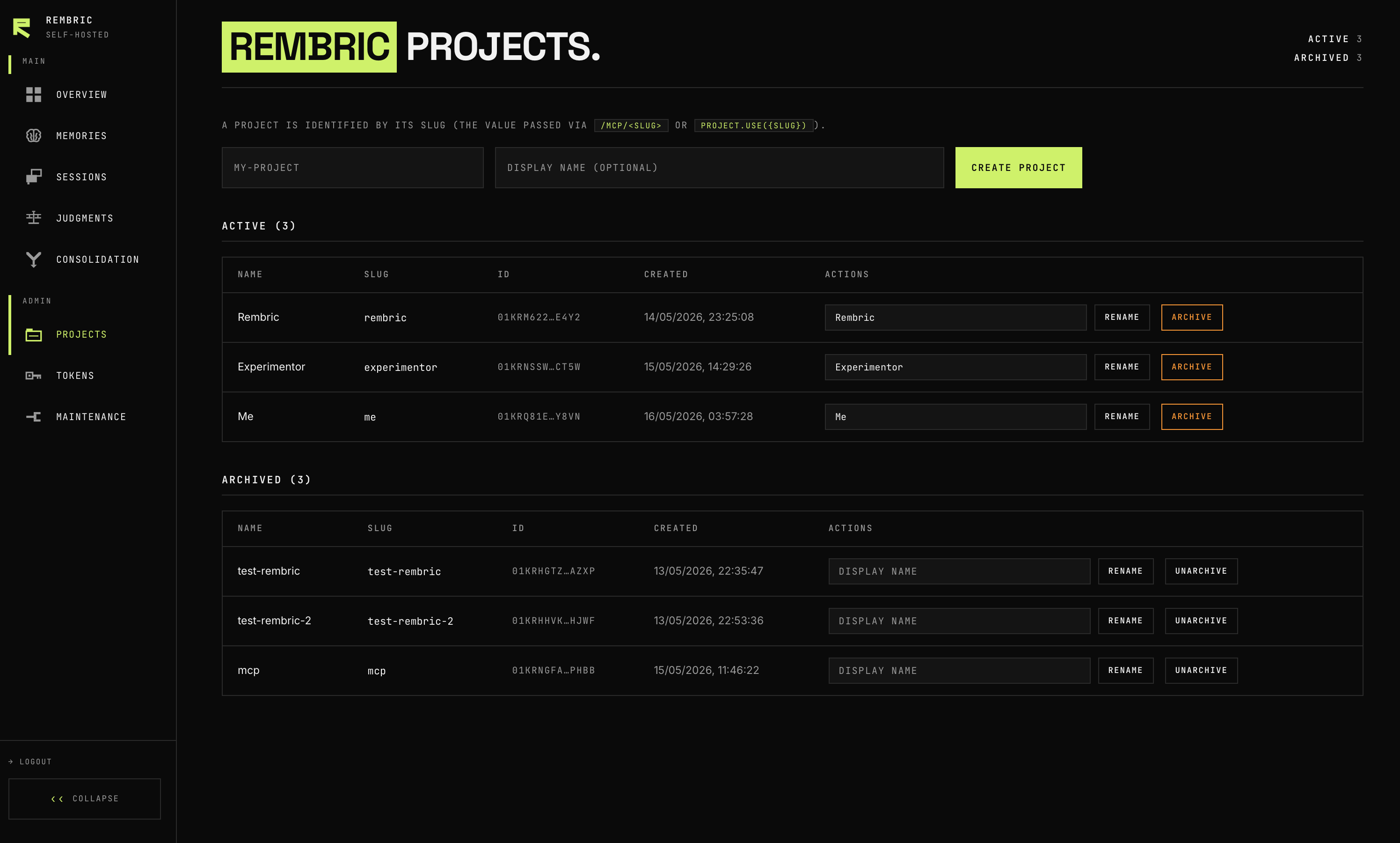 Projects