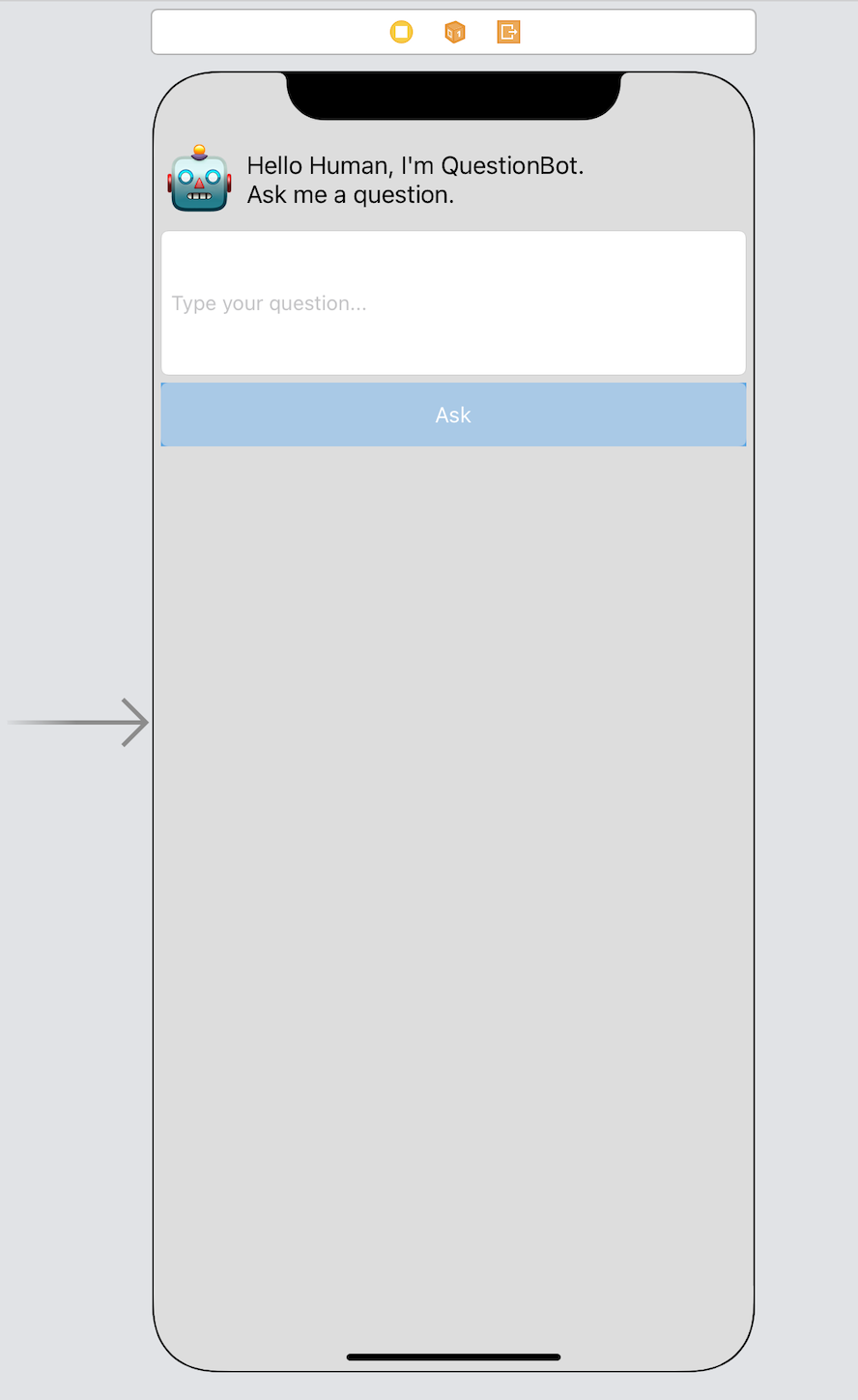 Question Bot Storyboard