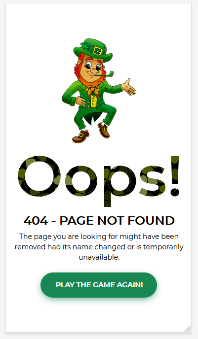 404 Error