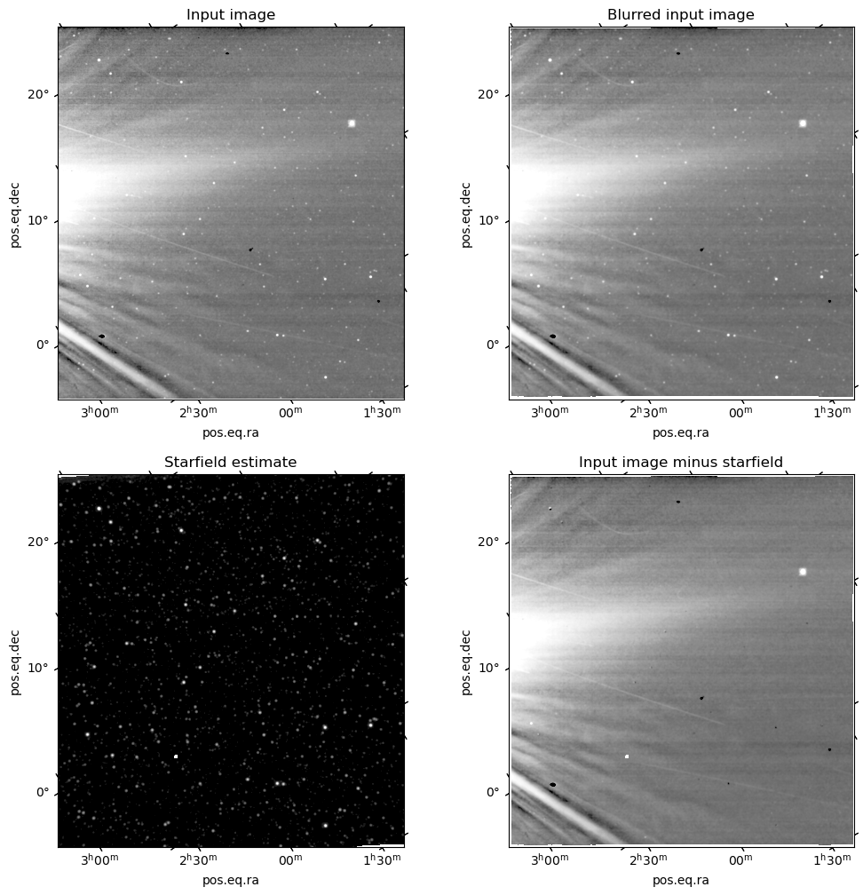 Starfield subtraction demo