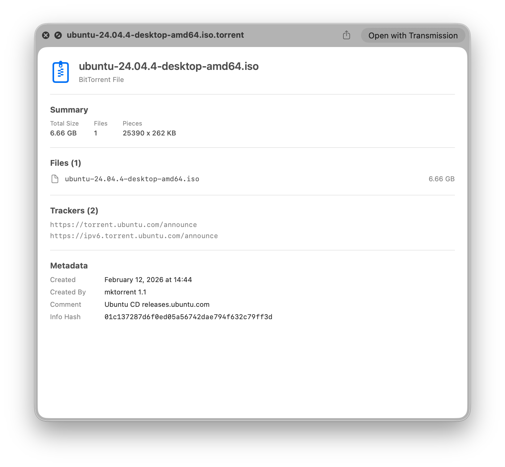 Torrent Preview screenshot