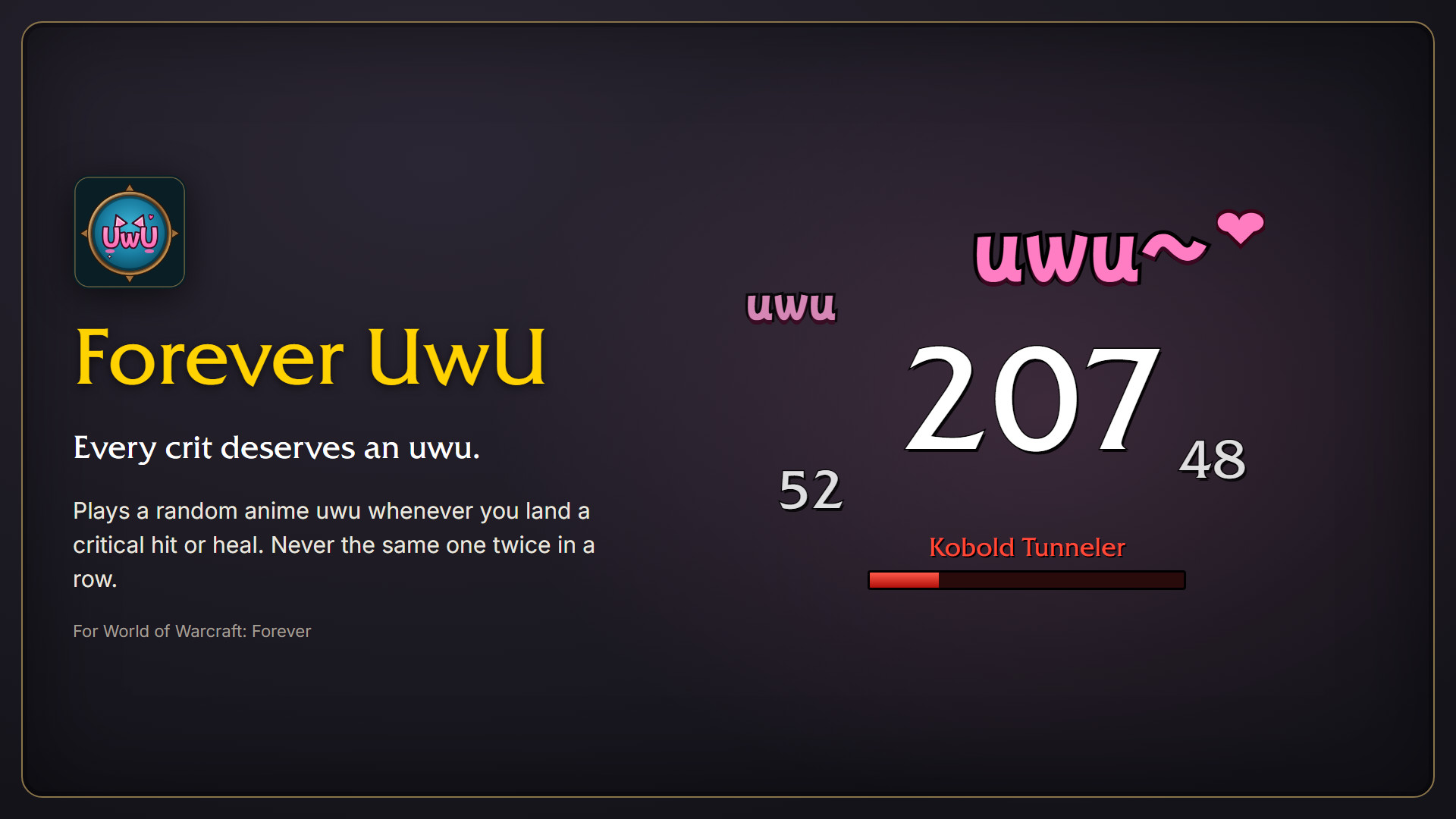 Every crit deserves an uwu