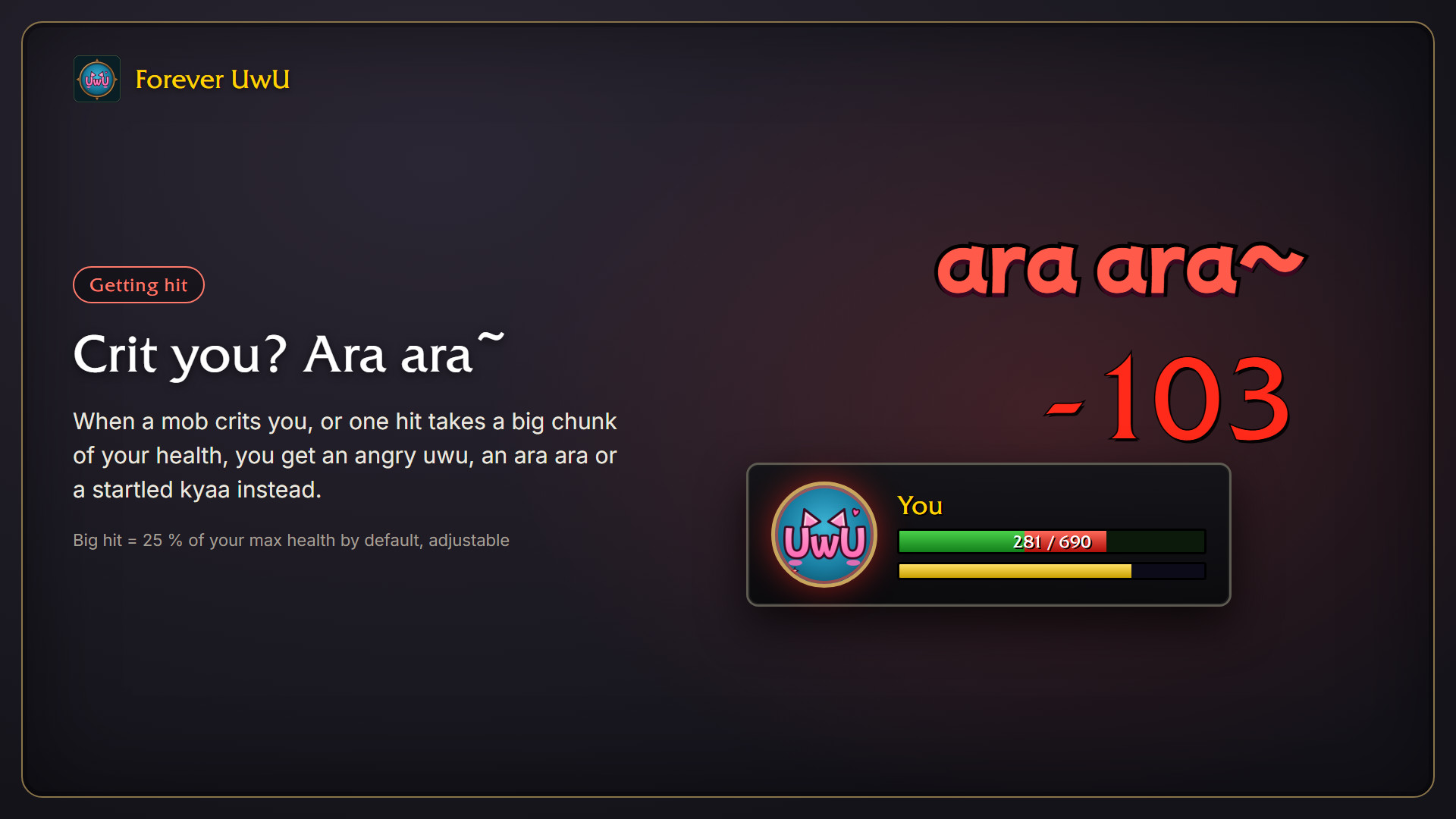 Crit you? Ara ara~