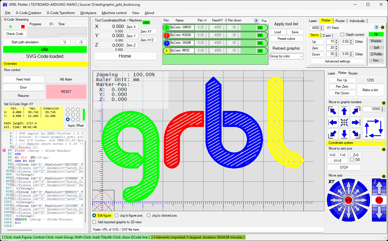 Grbl-Plotter GUI