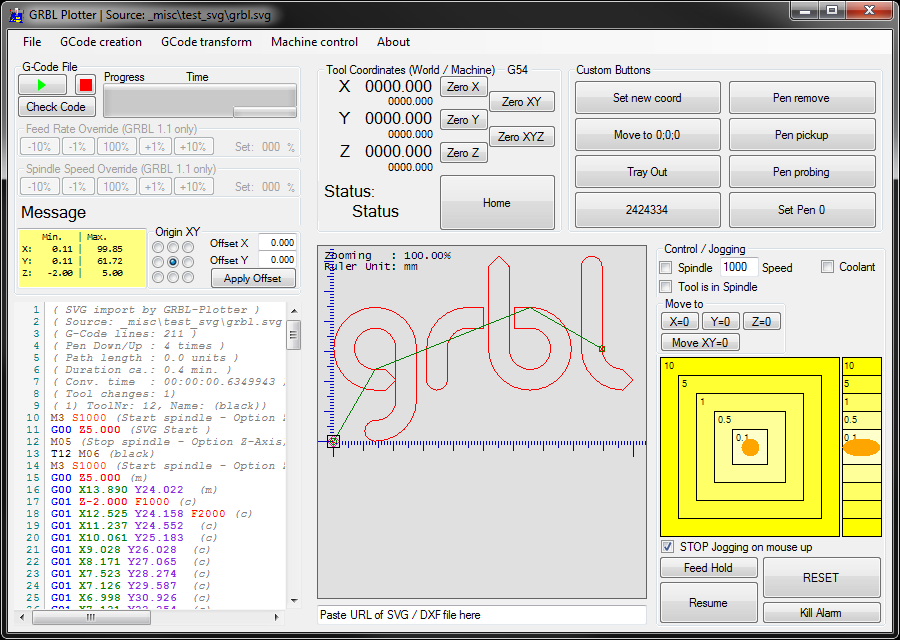 grbl controller 0.9 software download
