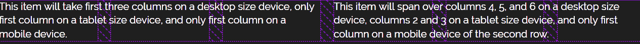 grid desktop size demonstration