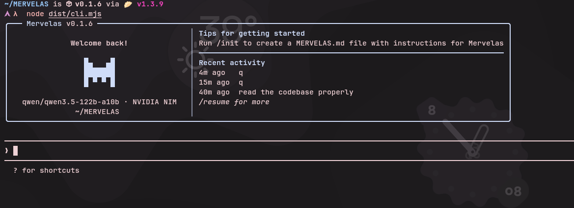 Mervelas Launch Page