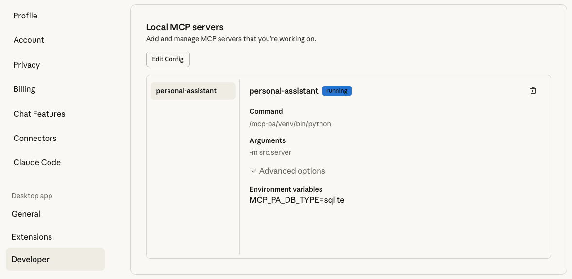 MCP Server Configuration