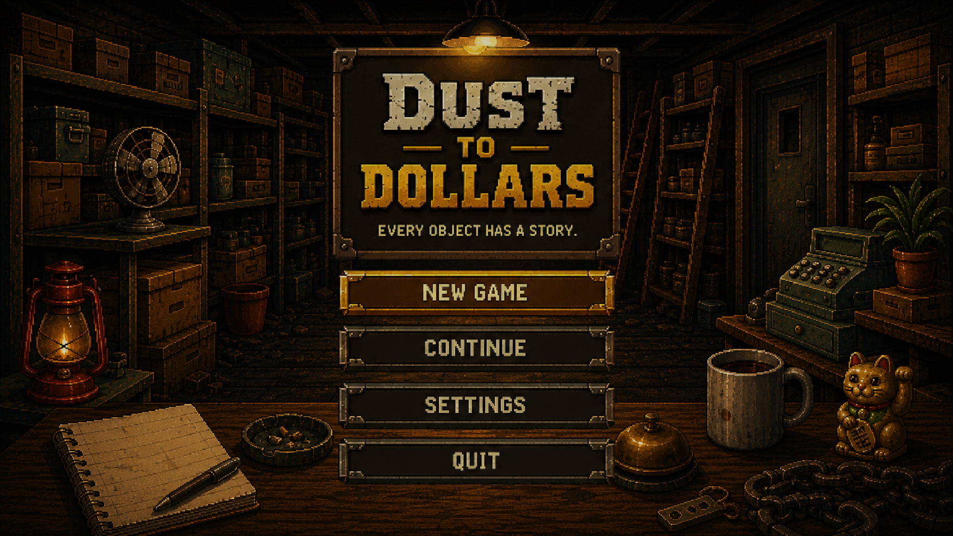 Dust to Dollars title screen