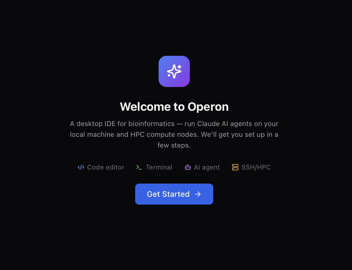 Setup wizard welcome