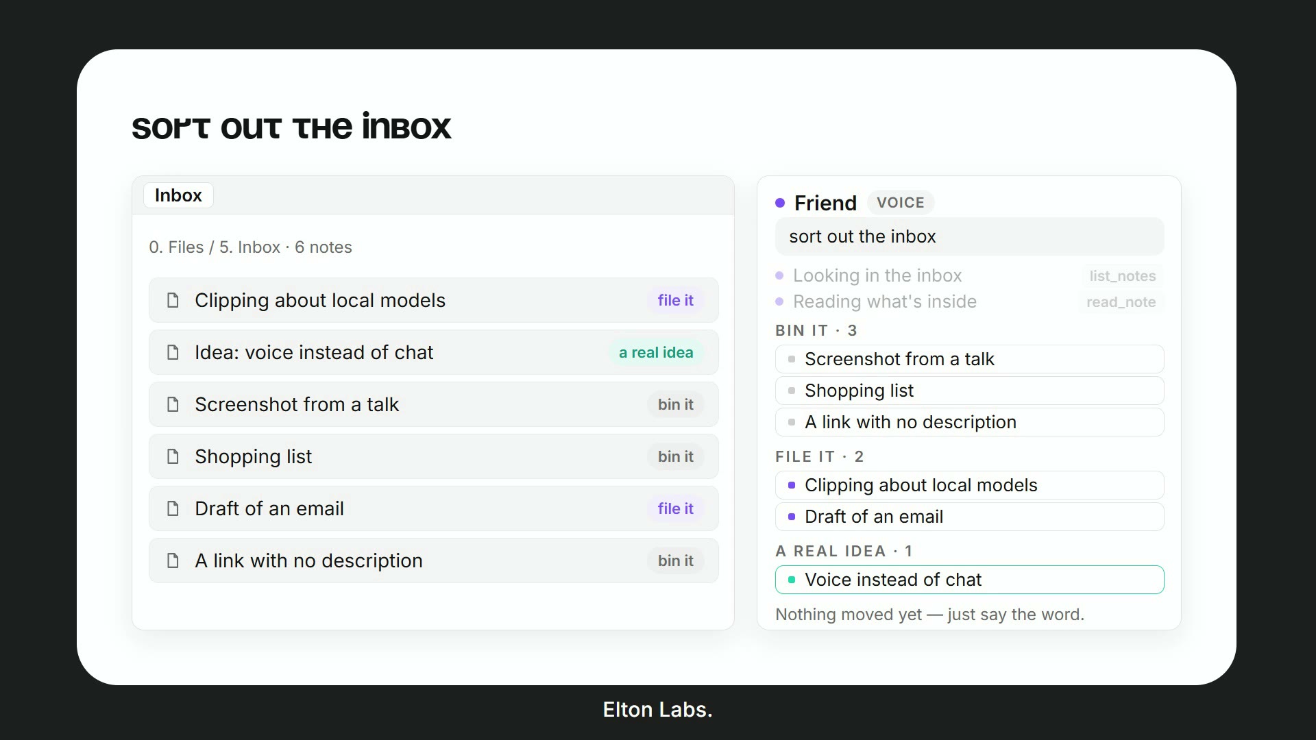 Sort out the inbox