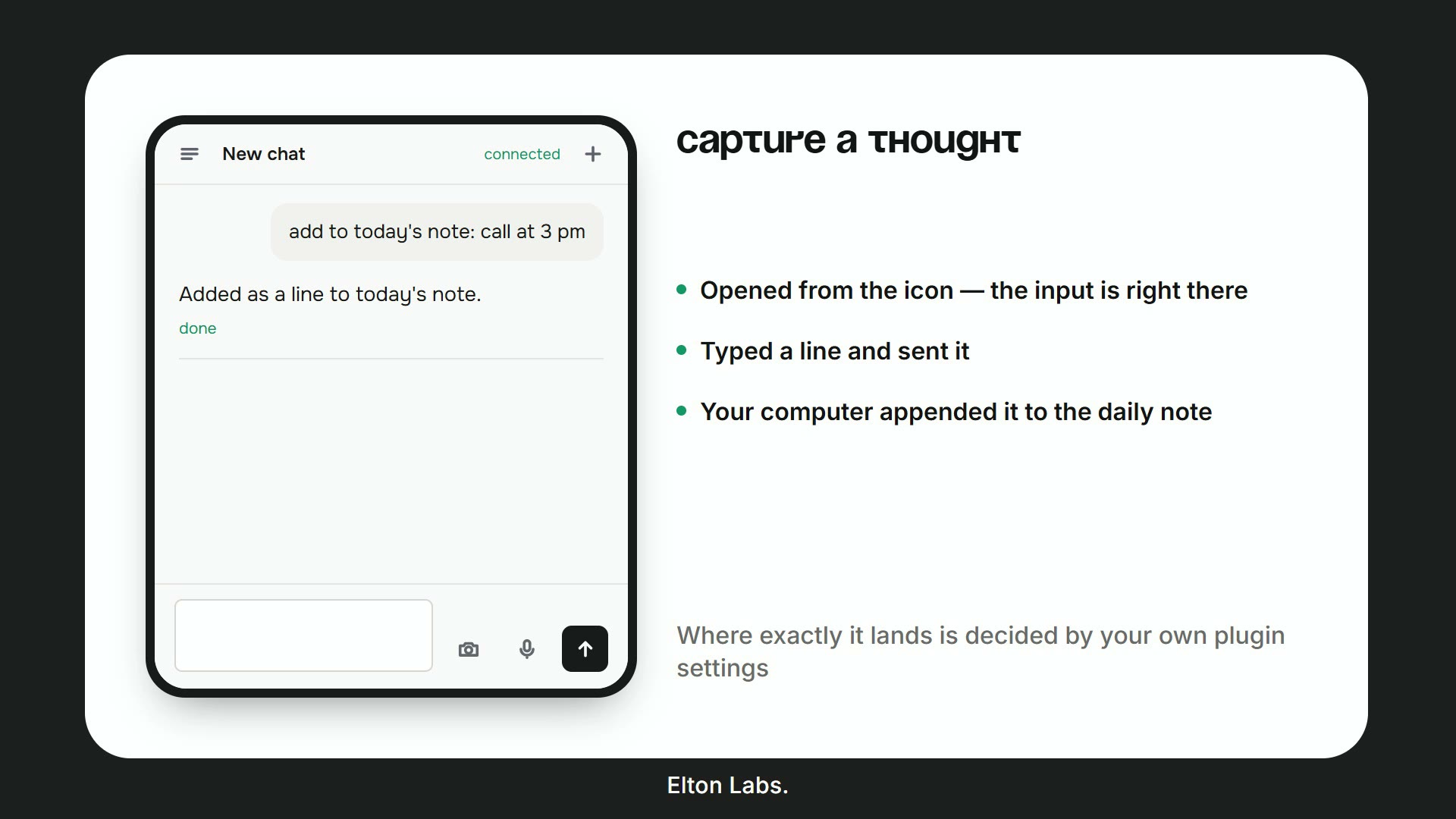 Capture a thought