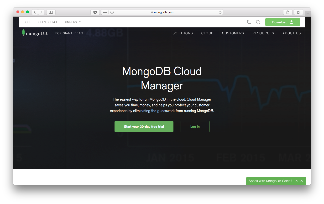 MongoDB Cloud Manager