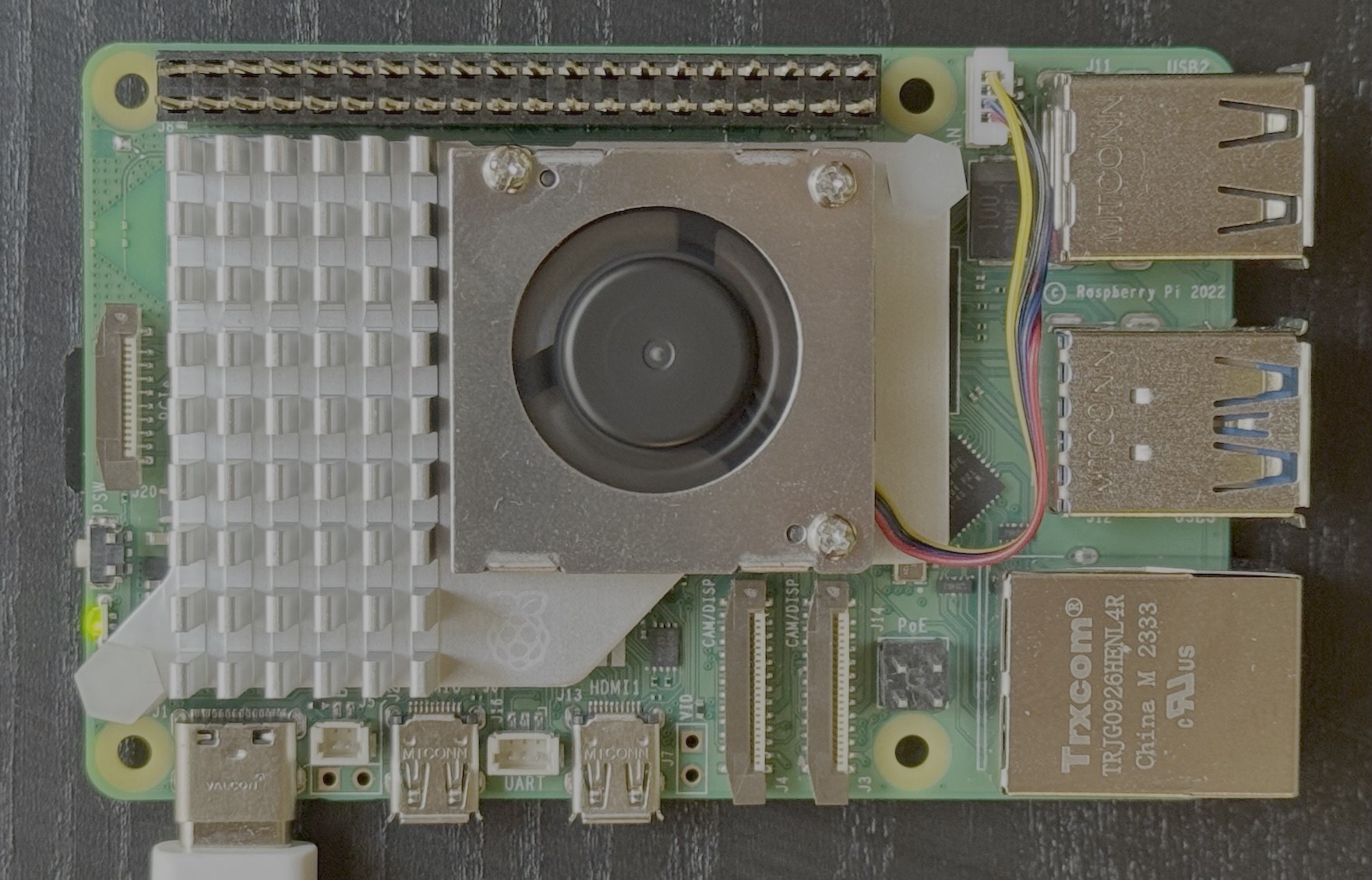 A Raspberry Pi 5 board.