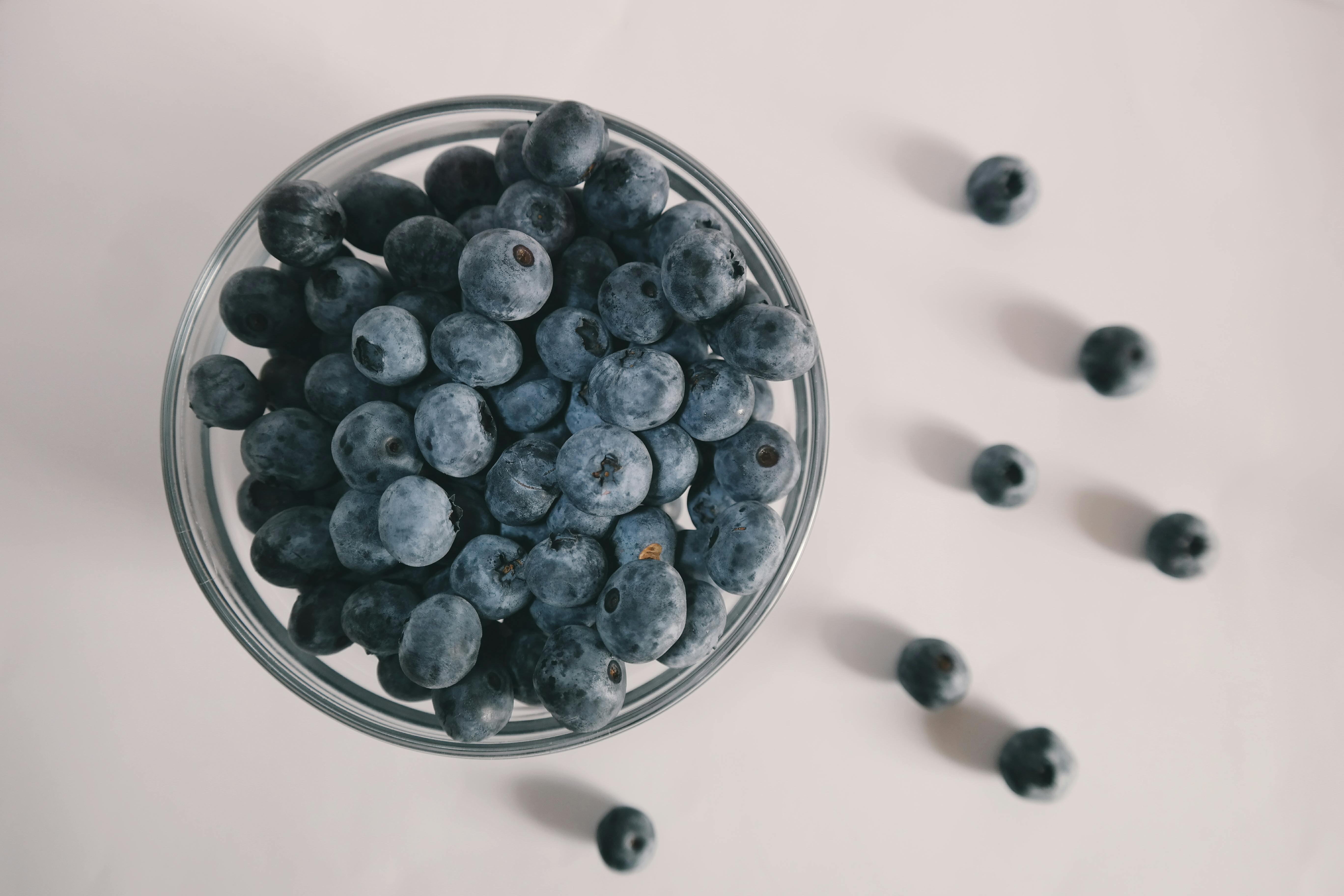 a bowl of blueberries