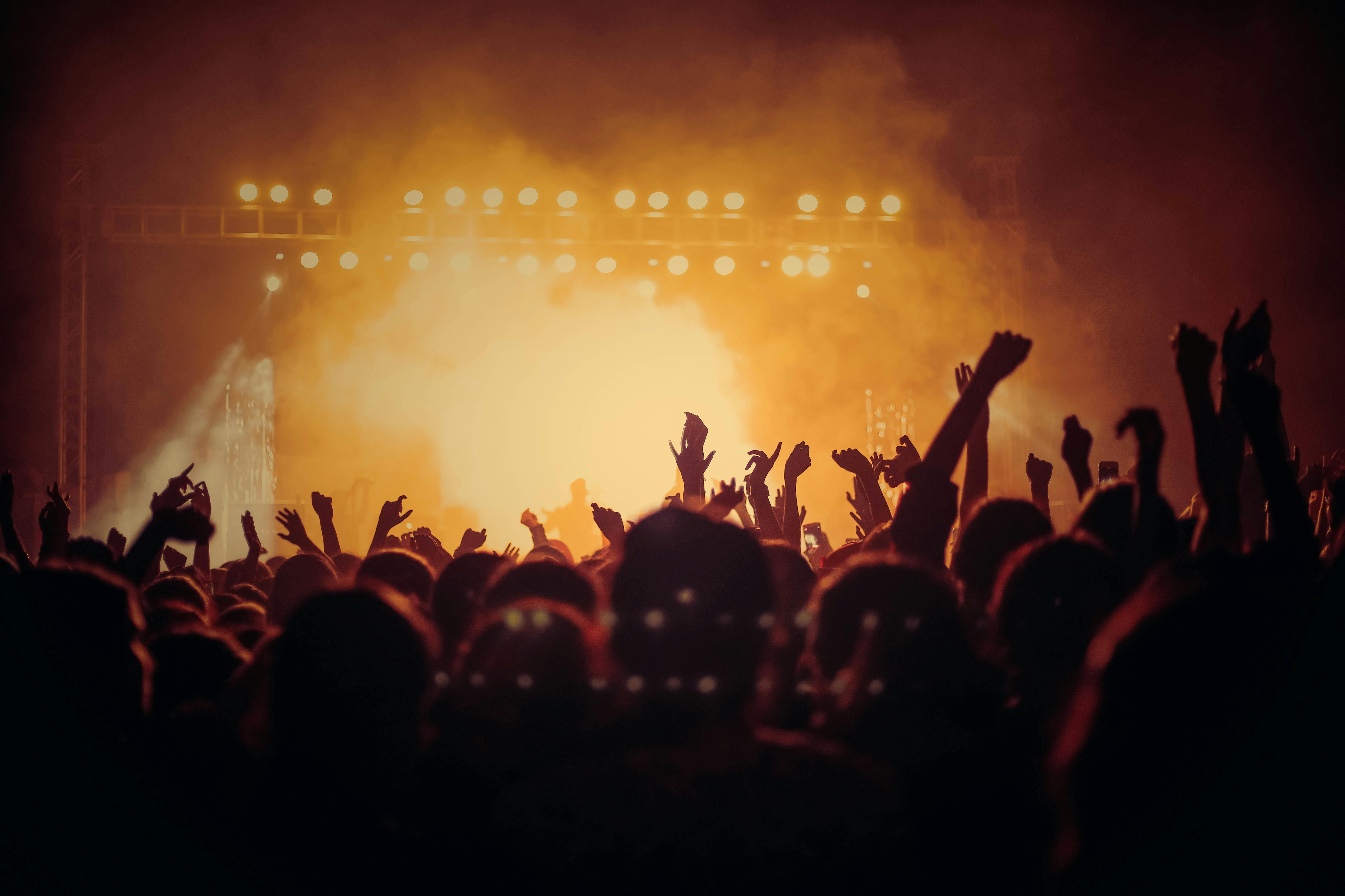 people dancing at a concert