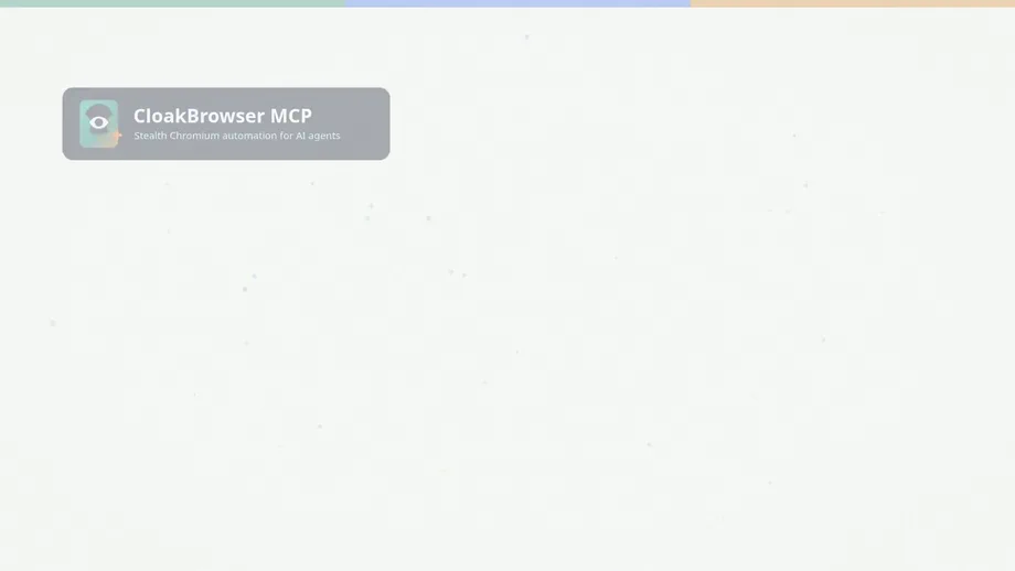 30-second demo showing CloakBrowser MCP startup, humanized research prompt typing, web automation, and testing workflows