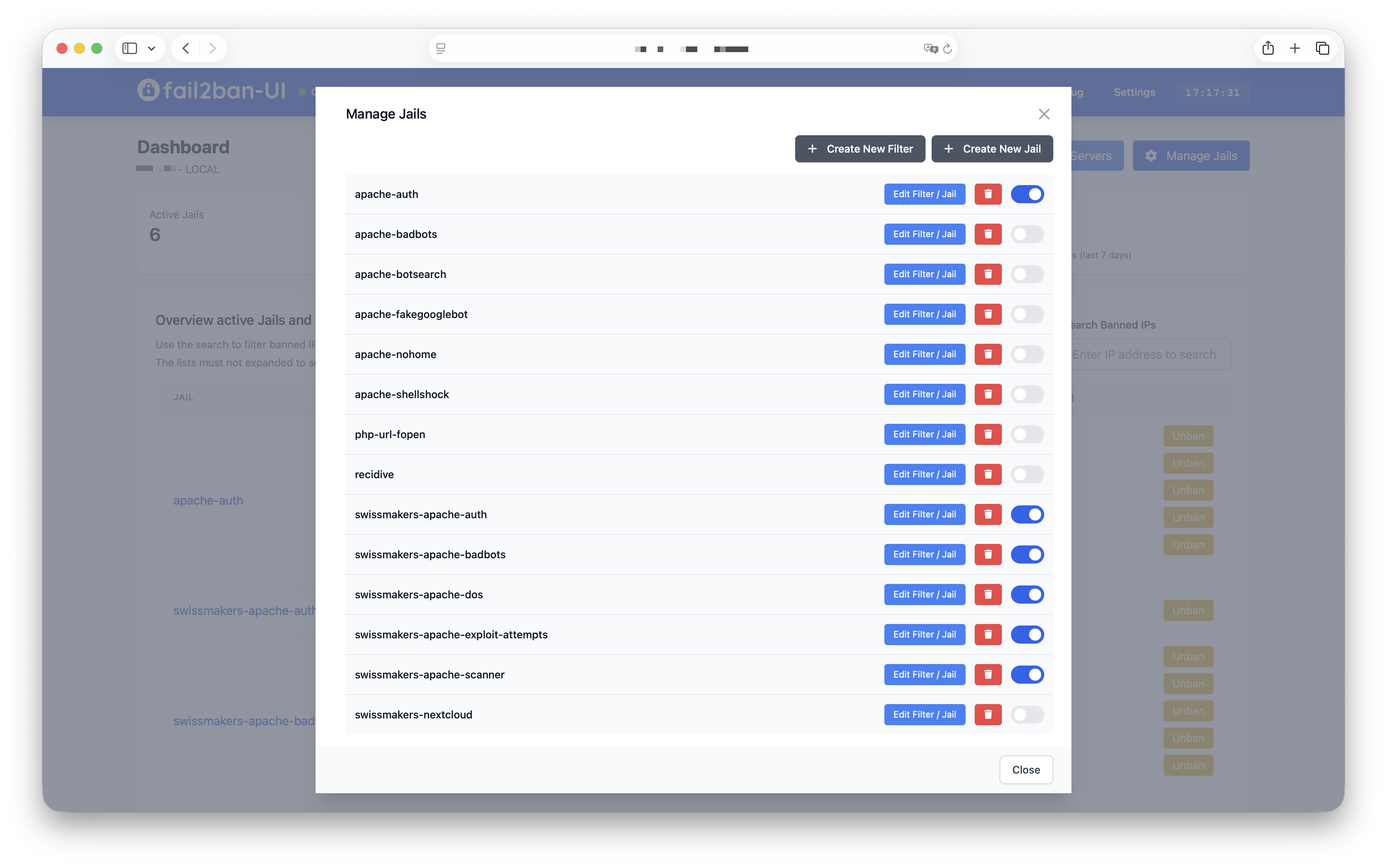 Manage Jails