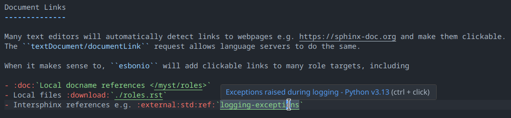 Document Links Demo