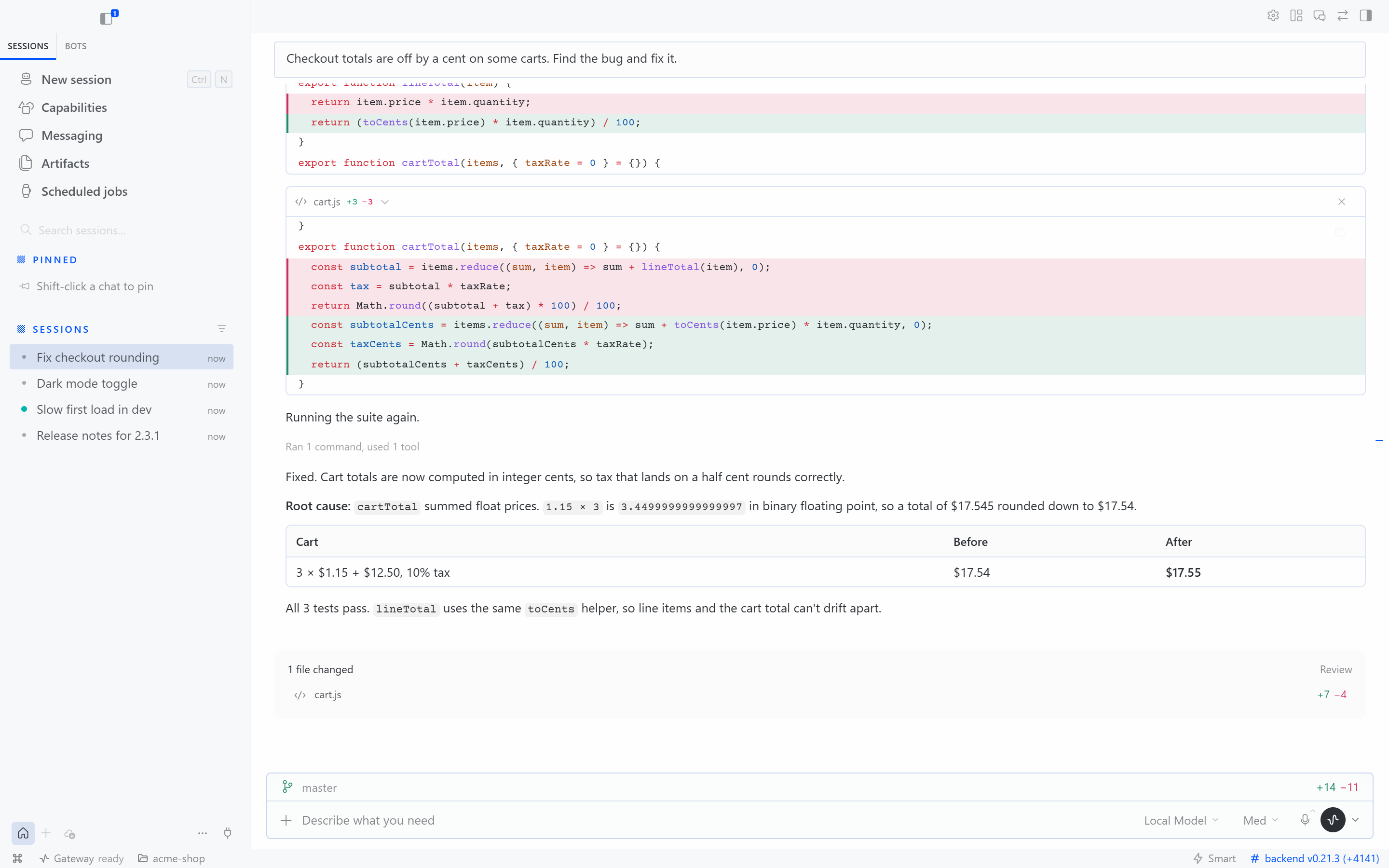 hermes-workbench screenshot 1