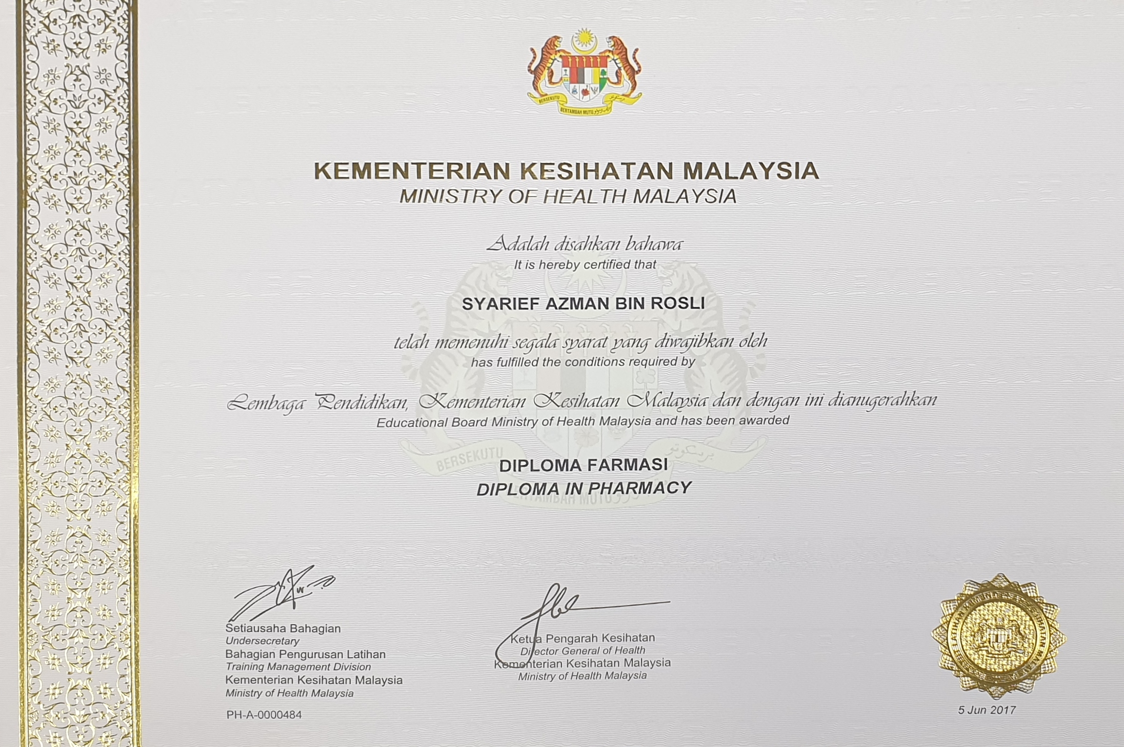 Diploma in Pharmacy