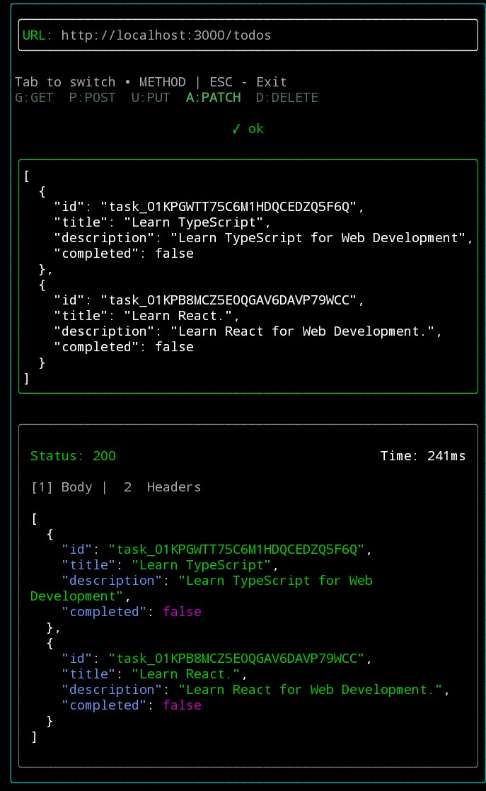 WayAPI CLI in action