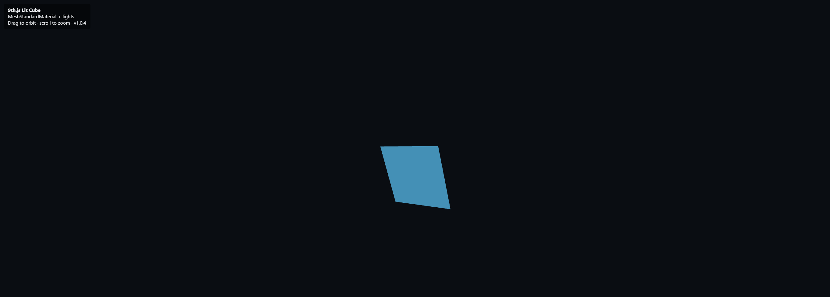 Lit cube