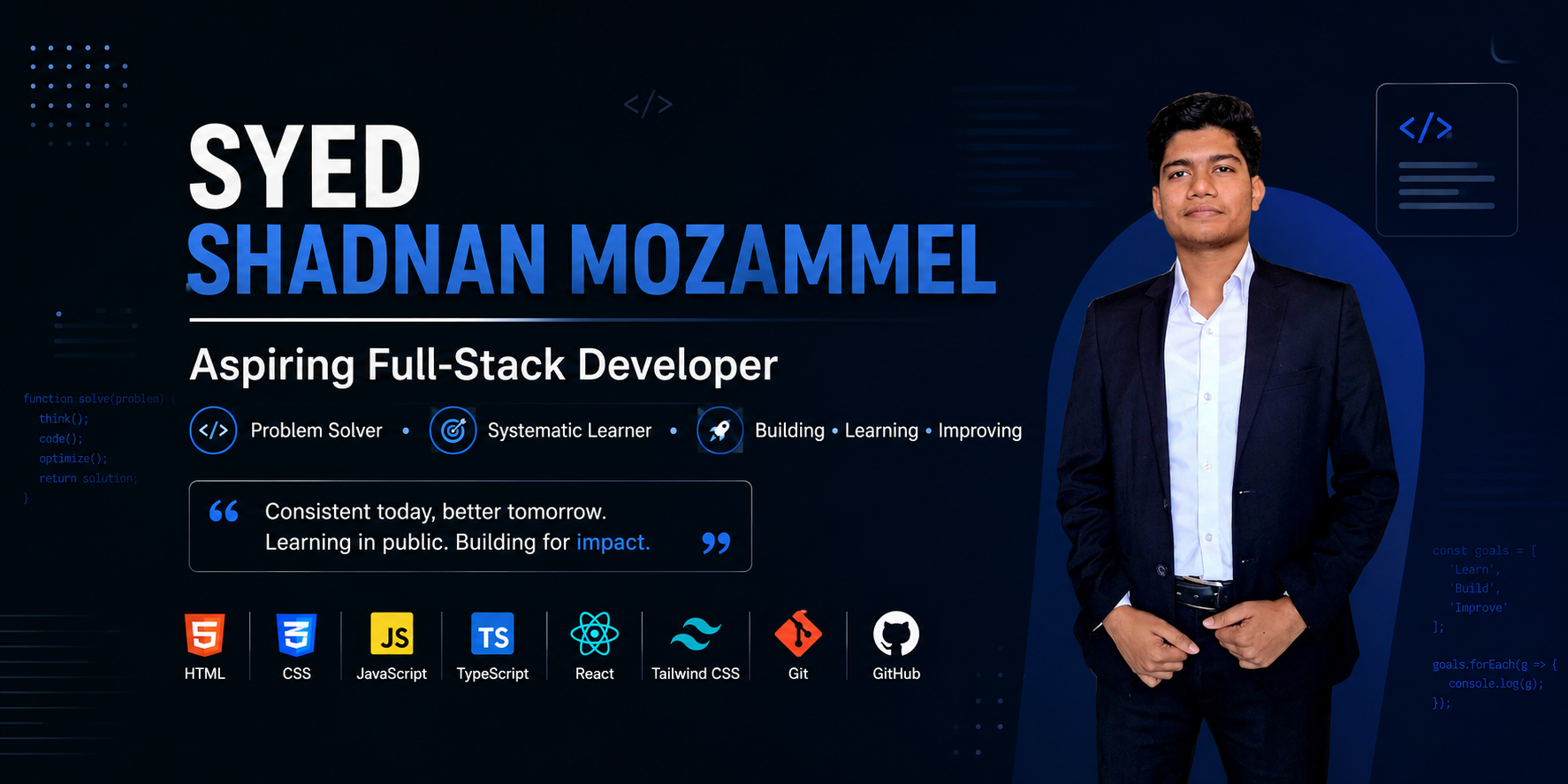Syed Shadnan Mozammel GitHub Banner