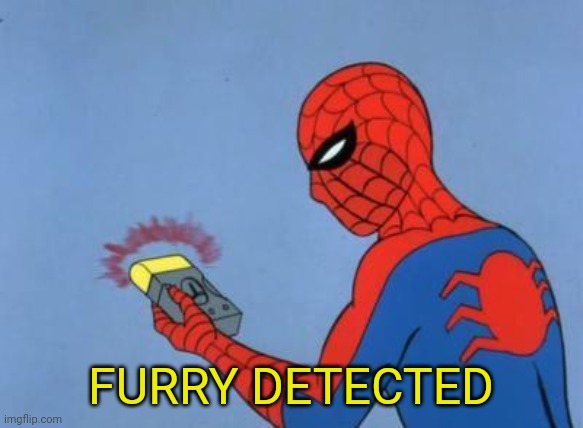 spiderman furry detected meme