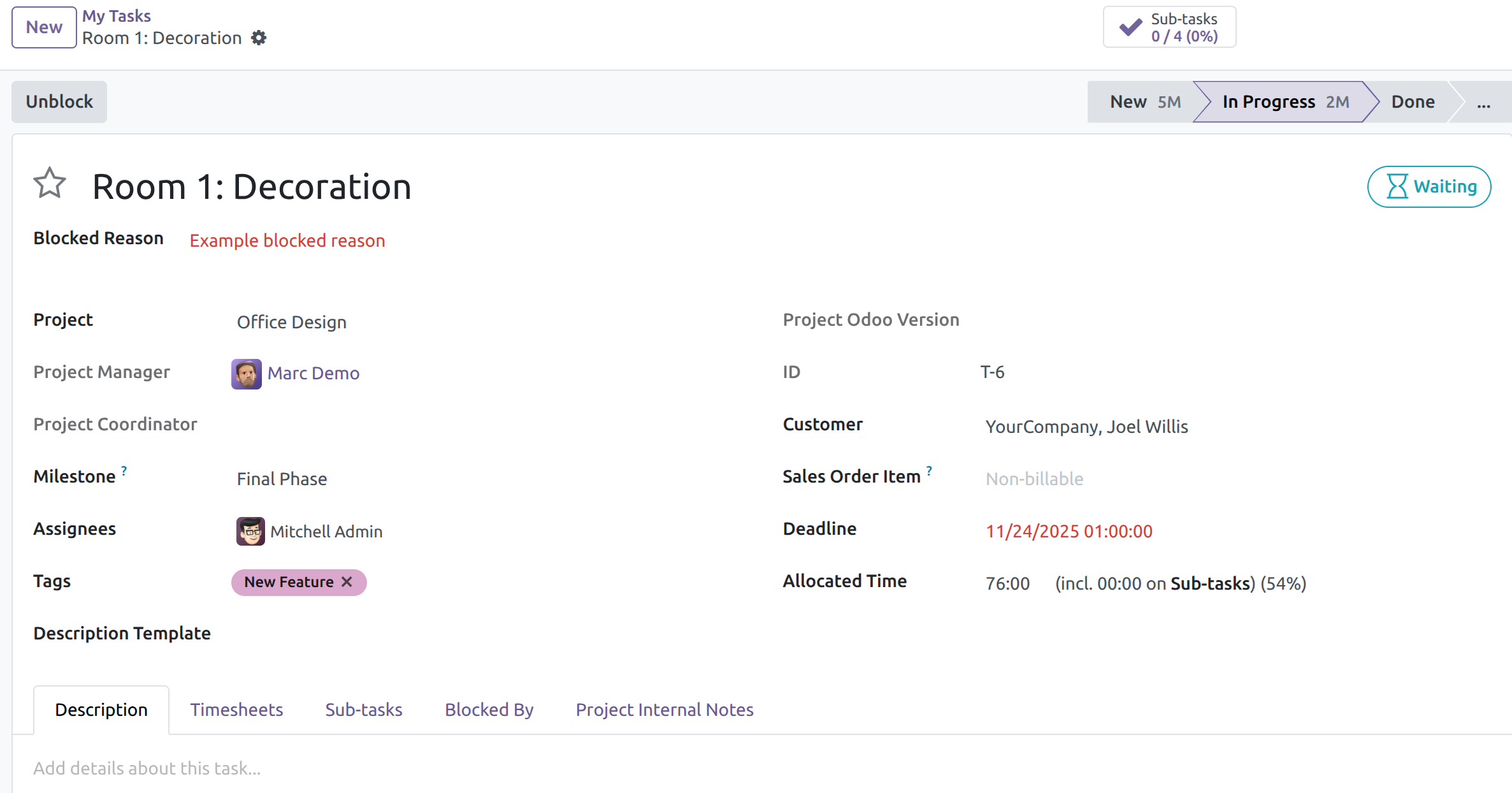 Example Form View