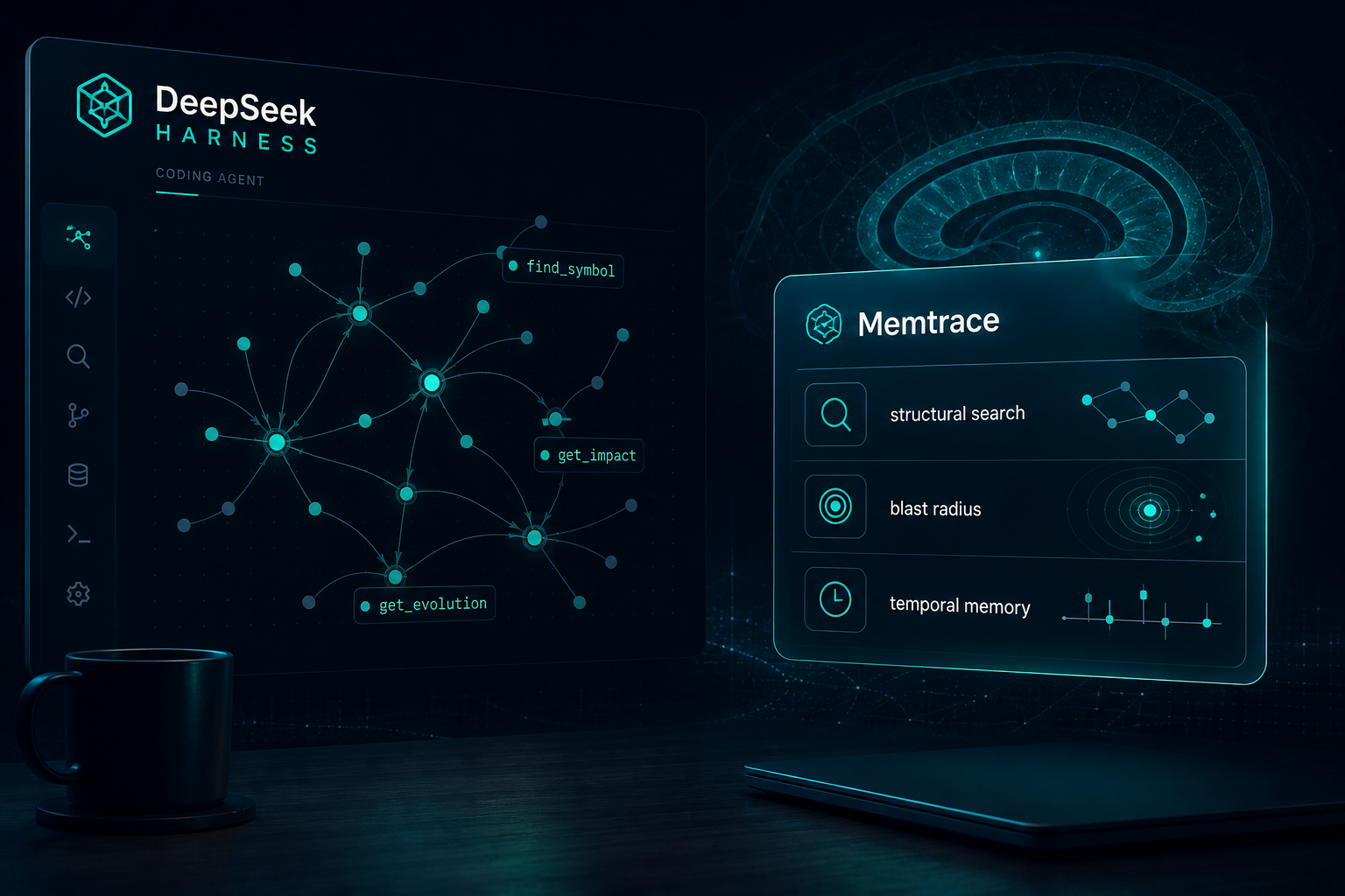 Memtrace graph inside DeepSeek Harness