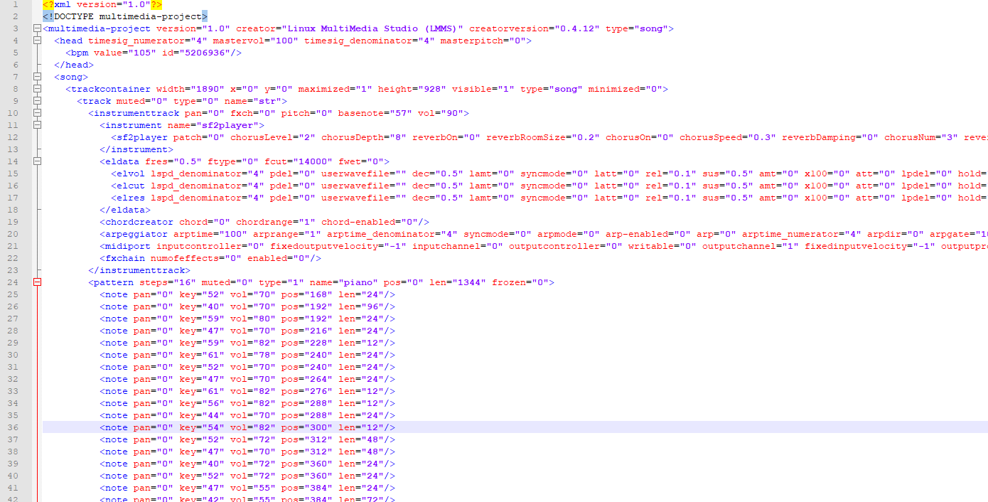 lmms .mmp project in xml