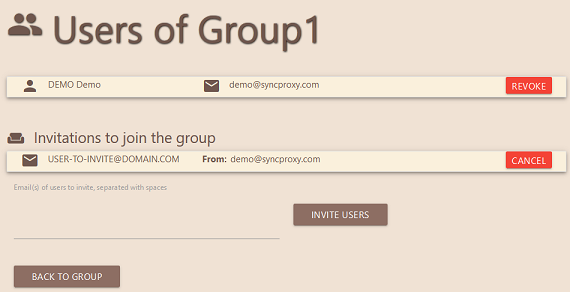 group users