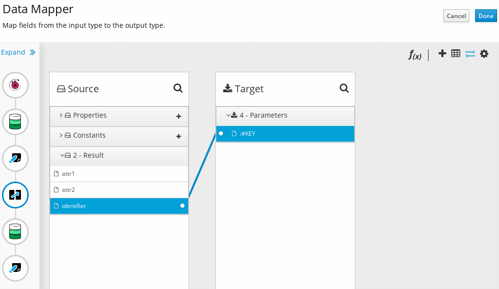 Preview of Data Mapper on Syndesis