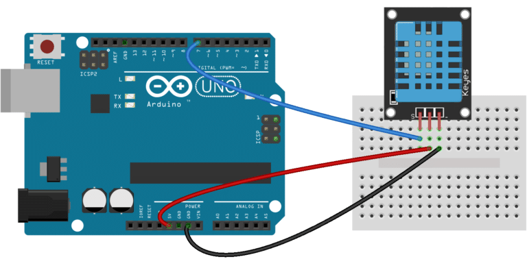 How to connect DHT11 to Arduino