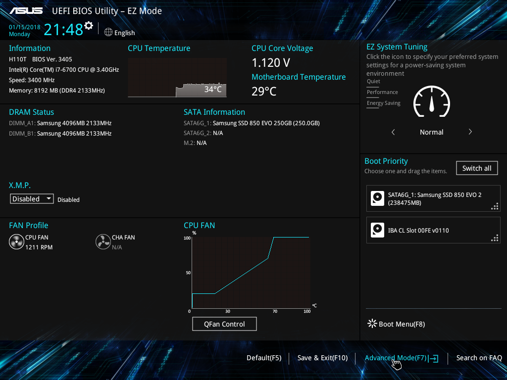 Uefi bios utility ez mode как выйти на рабочий стол