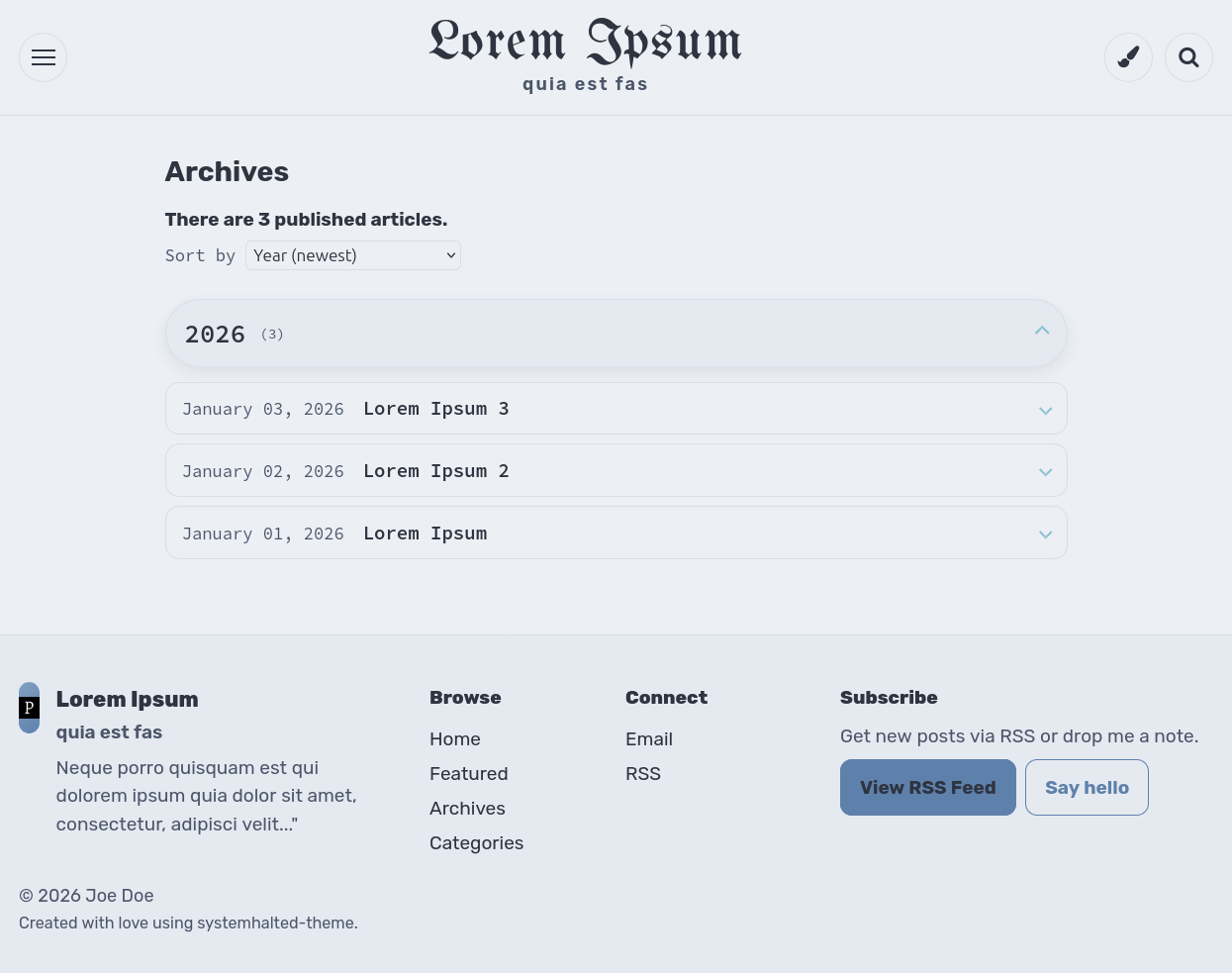"Demo Archive"