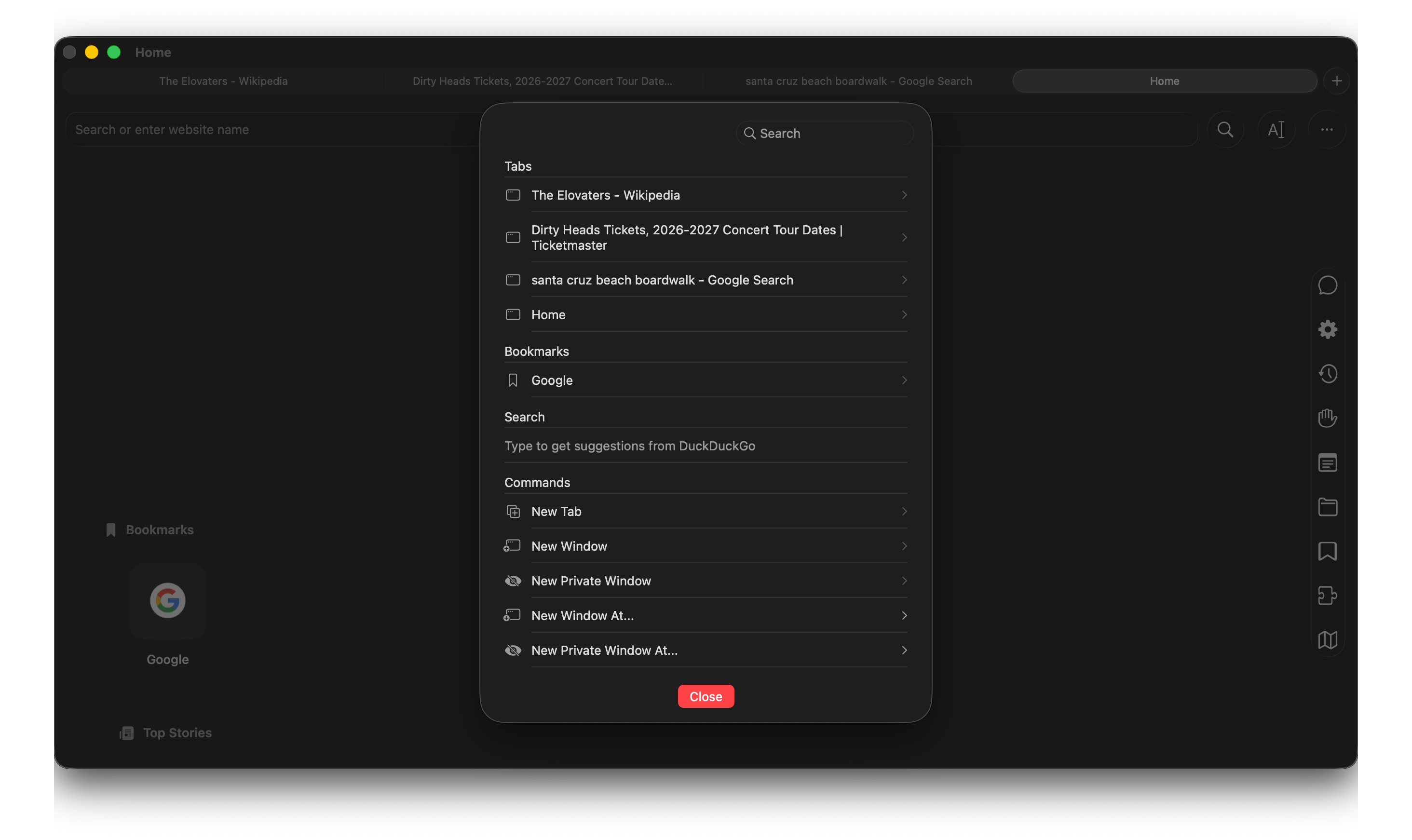 Command Palette