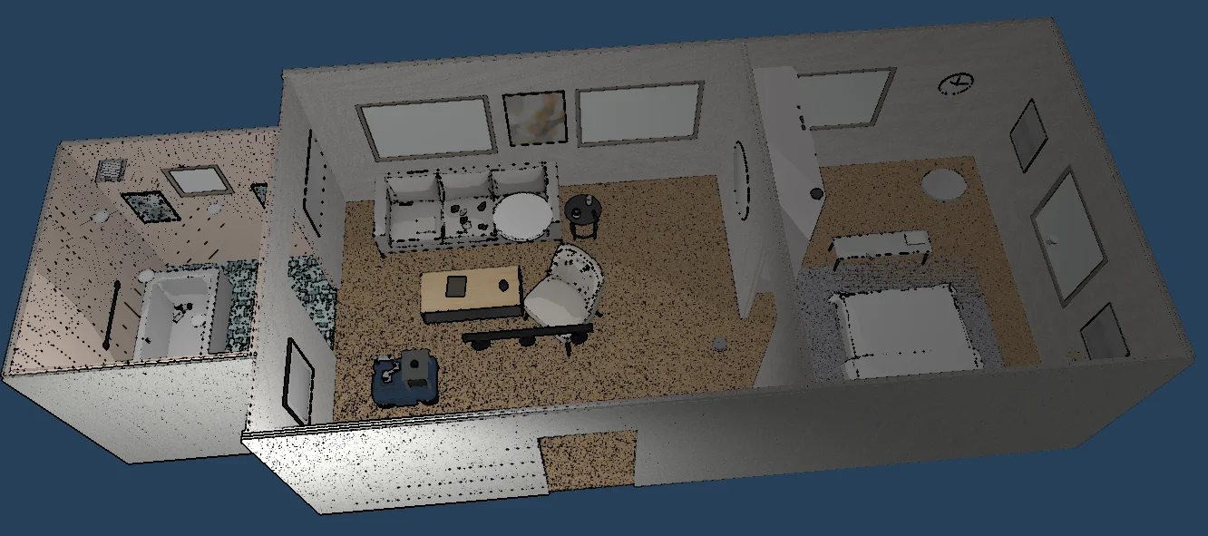 SceneSmith apartment overview