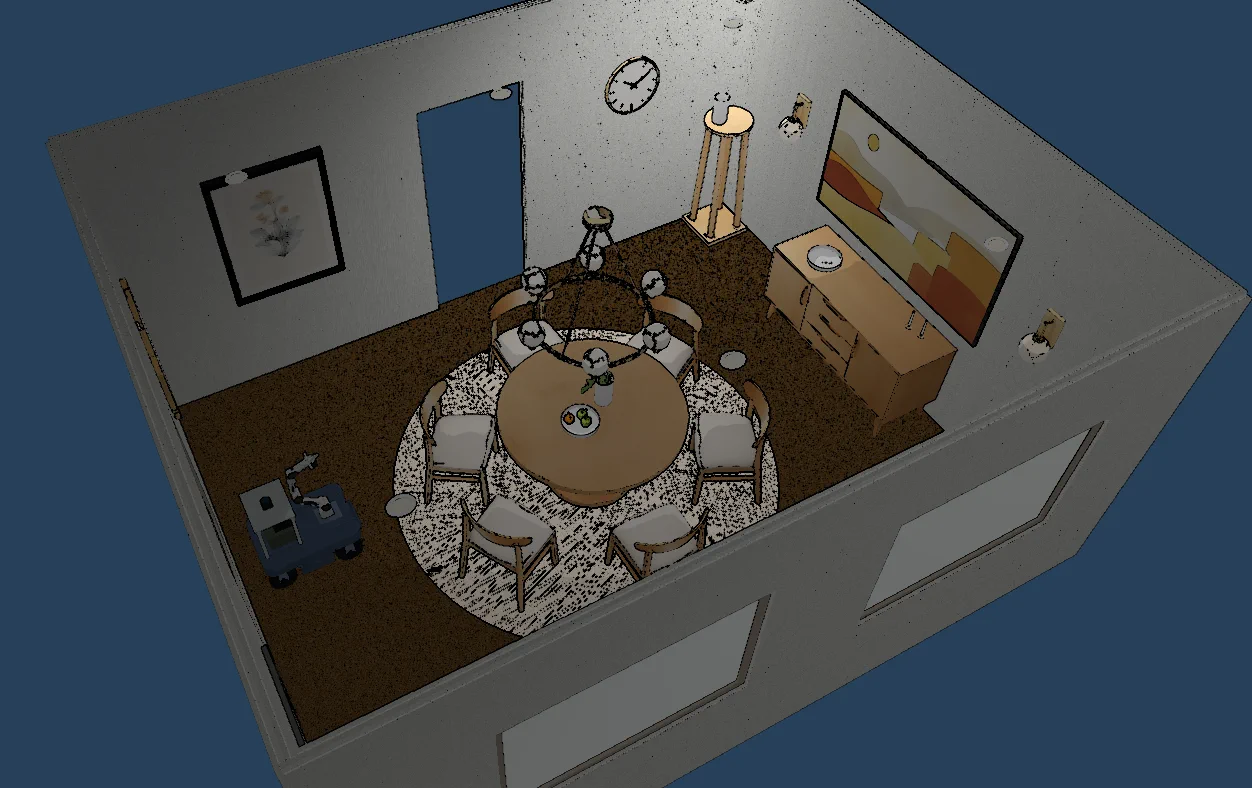 SceneSmith dining room