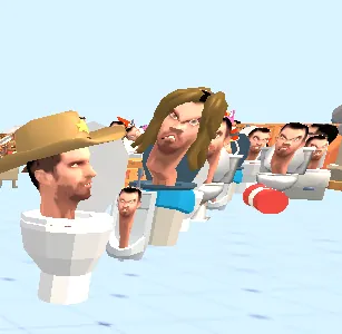 you vs 100 skibidi toilets