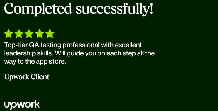 Client testimonial feedback 1