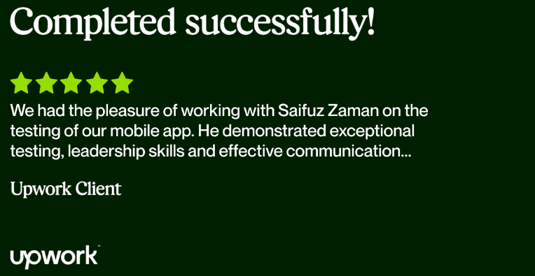 Client testimonial feedback 2