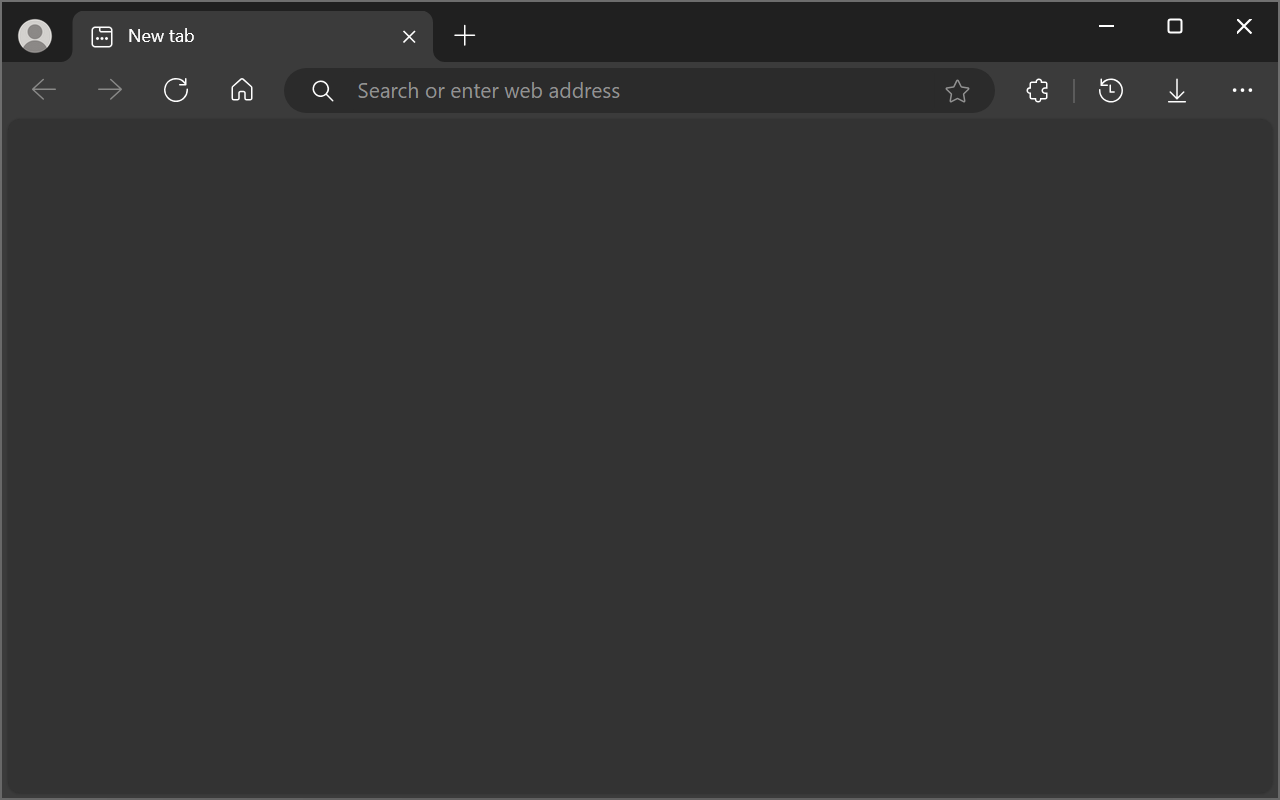 Screenshot of dark theme