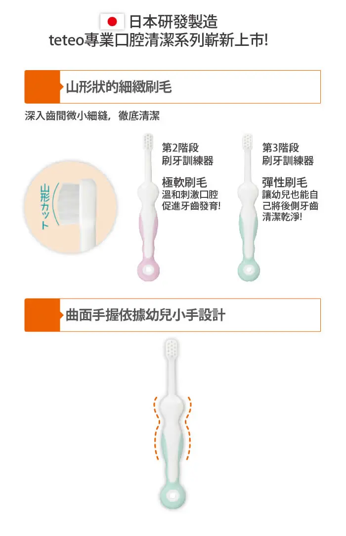 Combi 婴儿牙刷(两支装) - Step 2