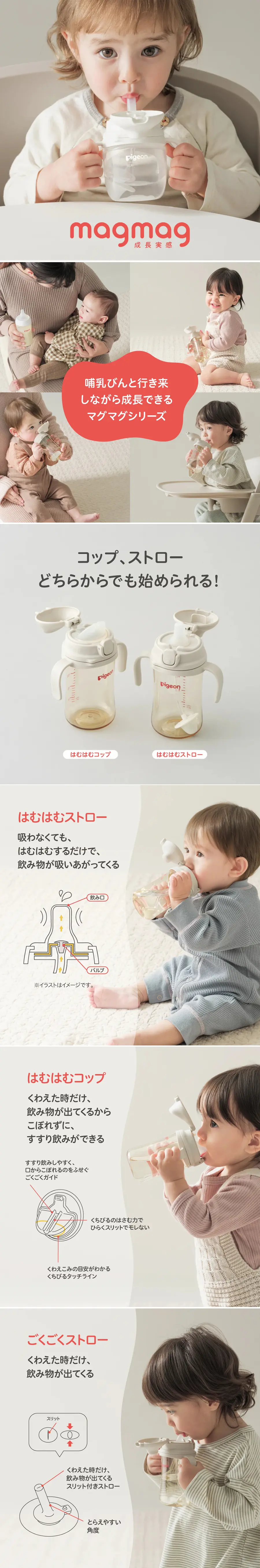 Pigeon MagMag 成長學飲杯套裝