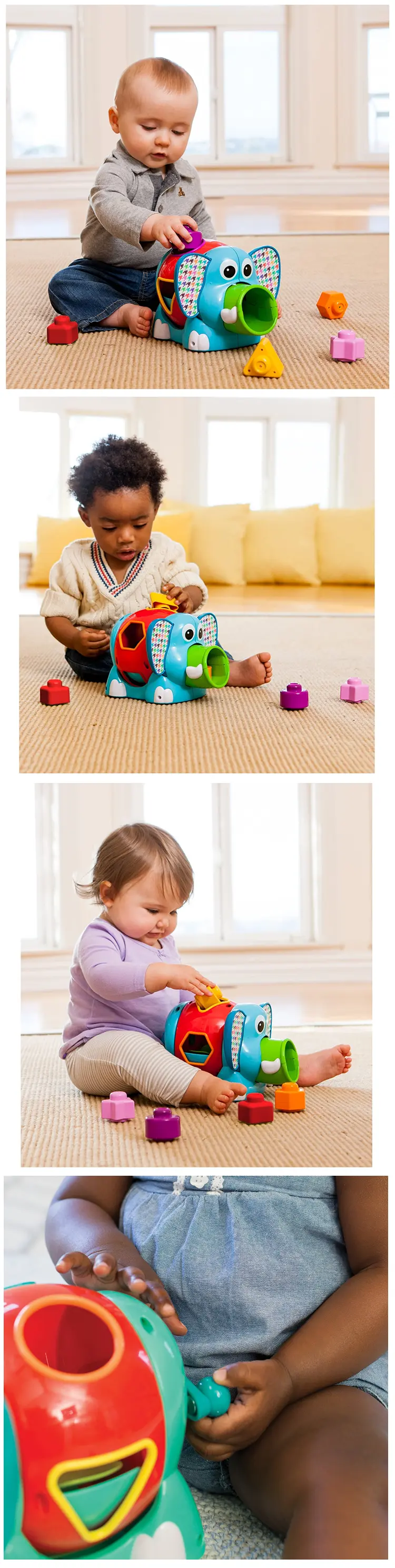 infantino 形状分类玩具-大象