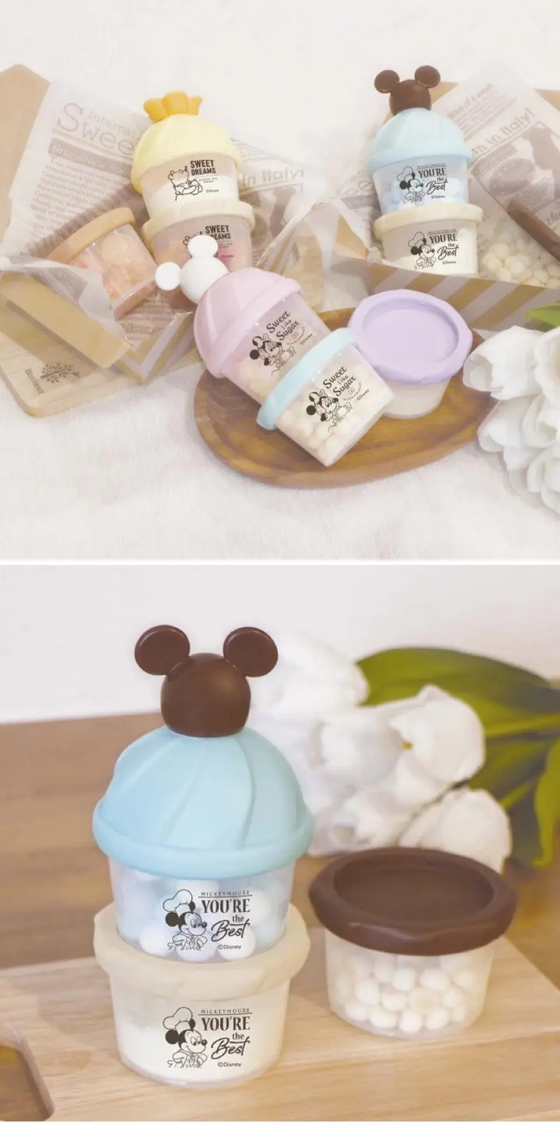 Disney 三层奶粉格食物盒-米奇