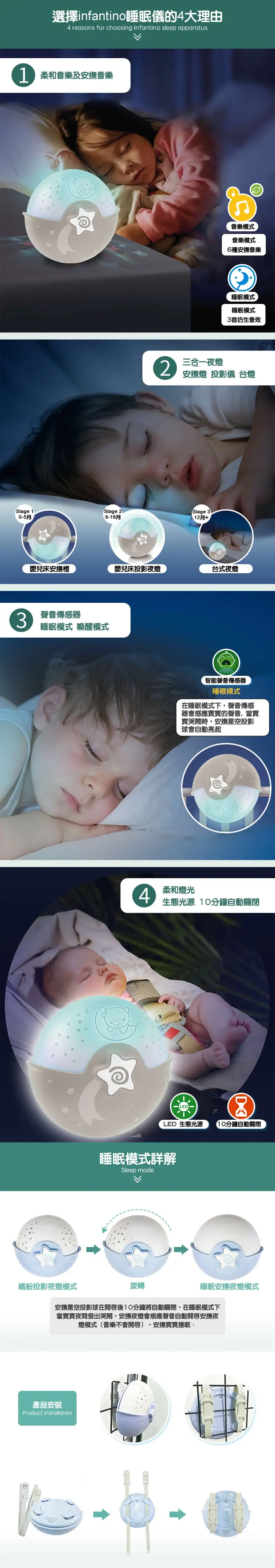 infantino 嬰兒安睡投射燈