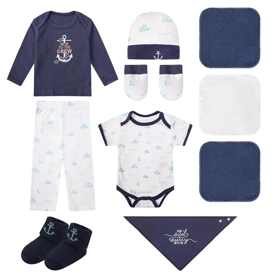 Mother's Choice 初生嬰兒10件裝禮盒-深藍水手